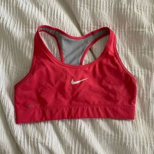 Nike pink sports bra S